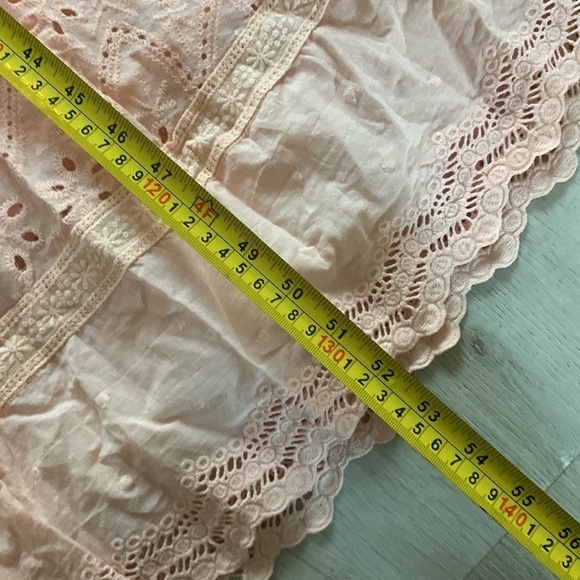 VICI Delilah Eyelet Cutout Maxi Dress Peach Pink Small S NWT boho romantic - Picture 11 of 16